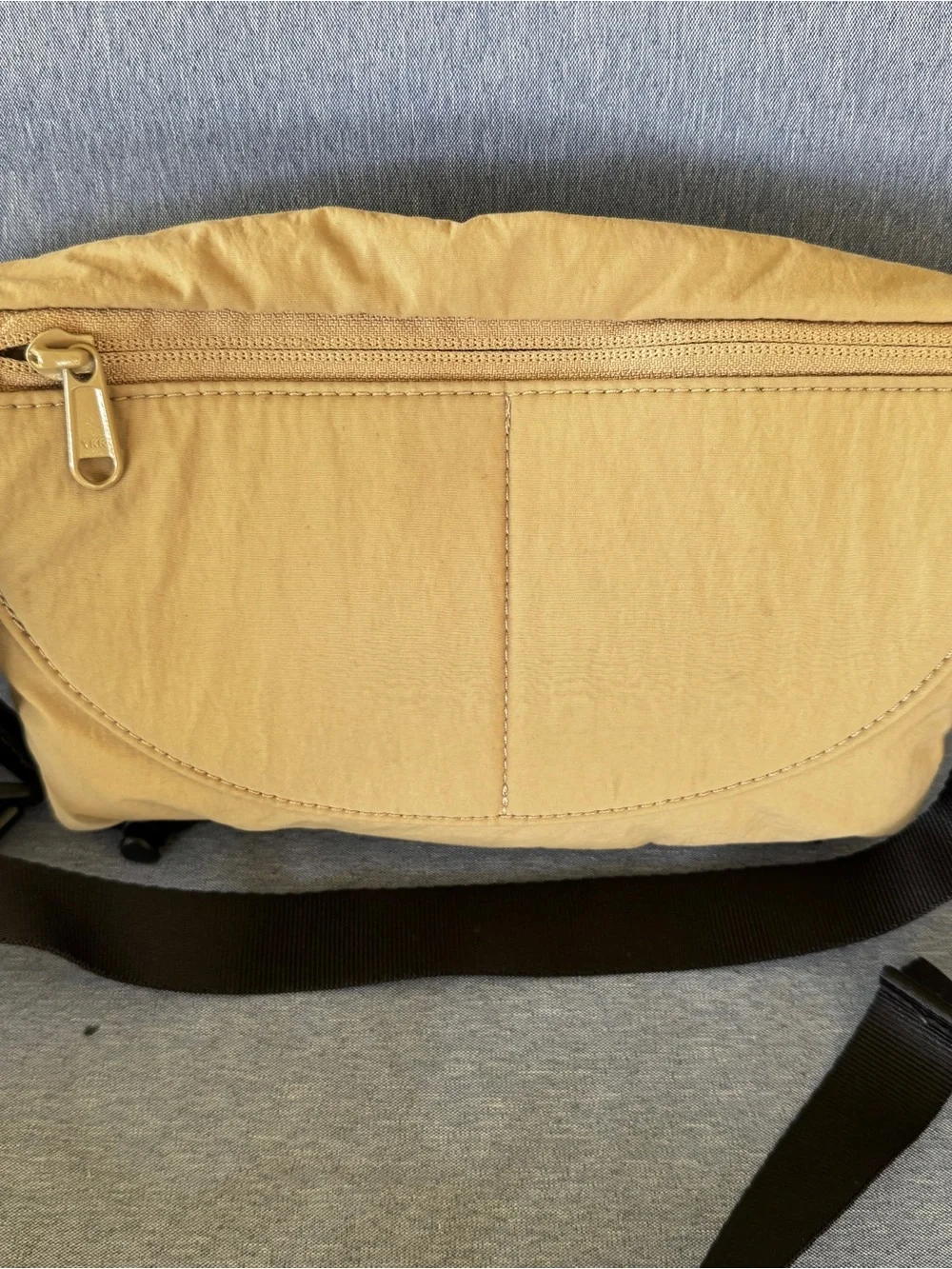 The North Face Never Stop Lumbar Fanny Pack Belt Bag Tan Beige Crossbody